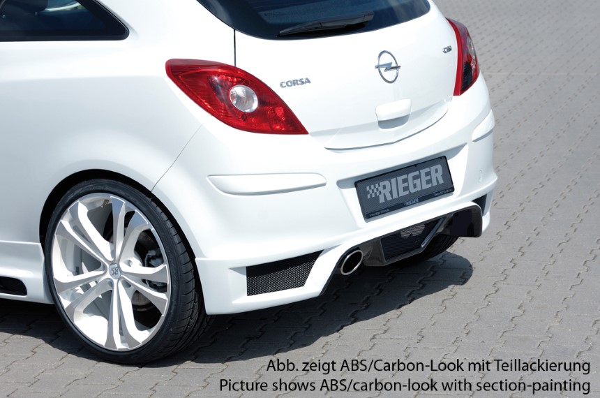 Diffuser Opel Corsa D Rieger uitlaat links