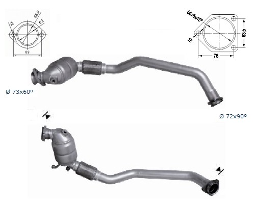 BMW 320TD 1995 cc 110 Kw / 150 cv M47N E46 Magnaflow CAT Bouwjaa