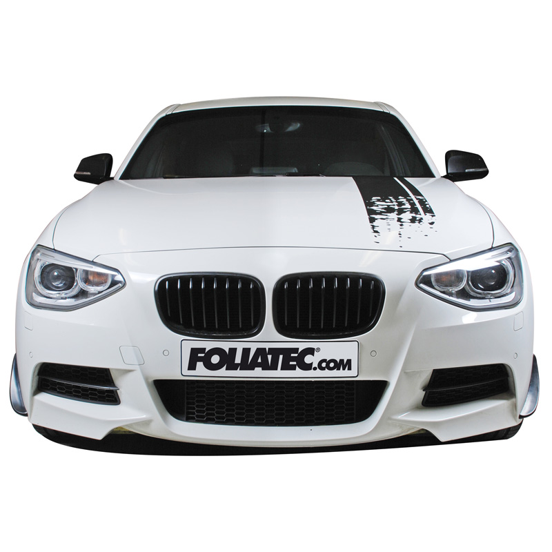 Foliatec Cardesign Sticker - Stripes - zwart mat - Lengte 150cm x Breedte 22cm