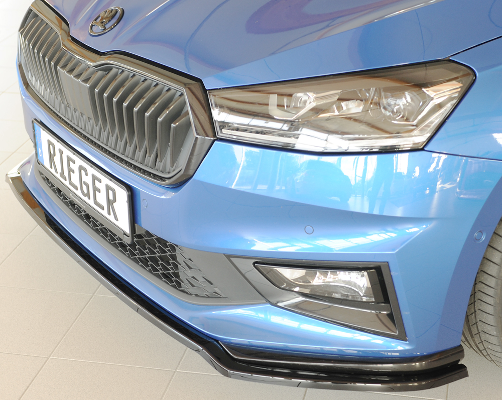 Voorspoiler Škoda Fabia (PJ) Monte Carlo – 06/2021 glans zwart