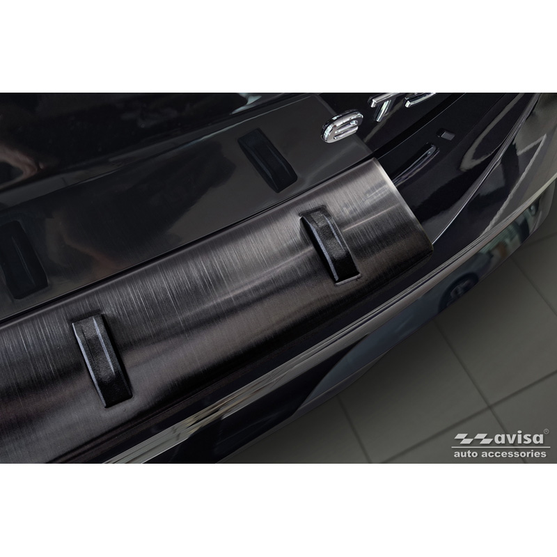 Zwart RVS Achterbumperprotector  Volkswagen Tiguan III (CT1) 2024- 'STRONG EDITION'