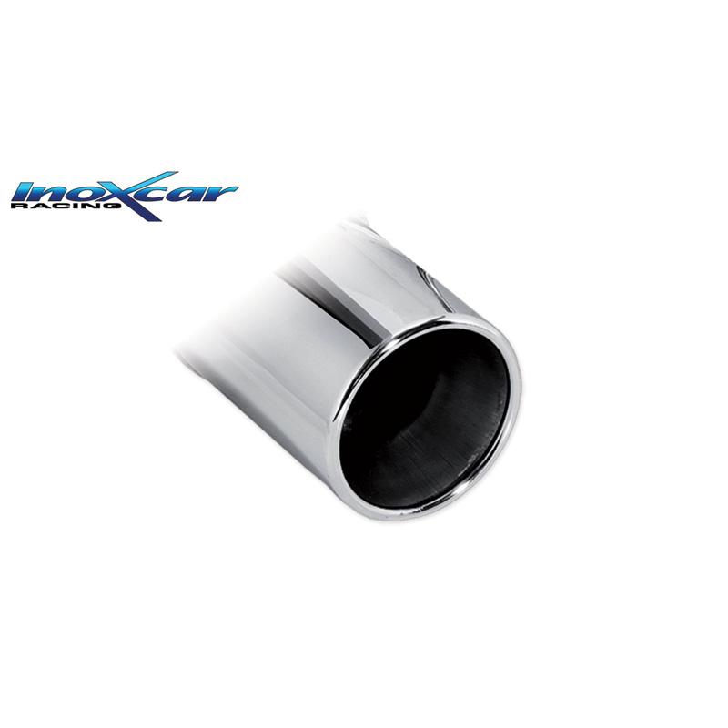 100% RVS Sportuitlaat  Fiat Grande Punto (199) 1.2 65pk 2006- 1x102mm