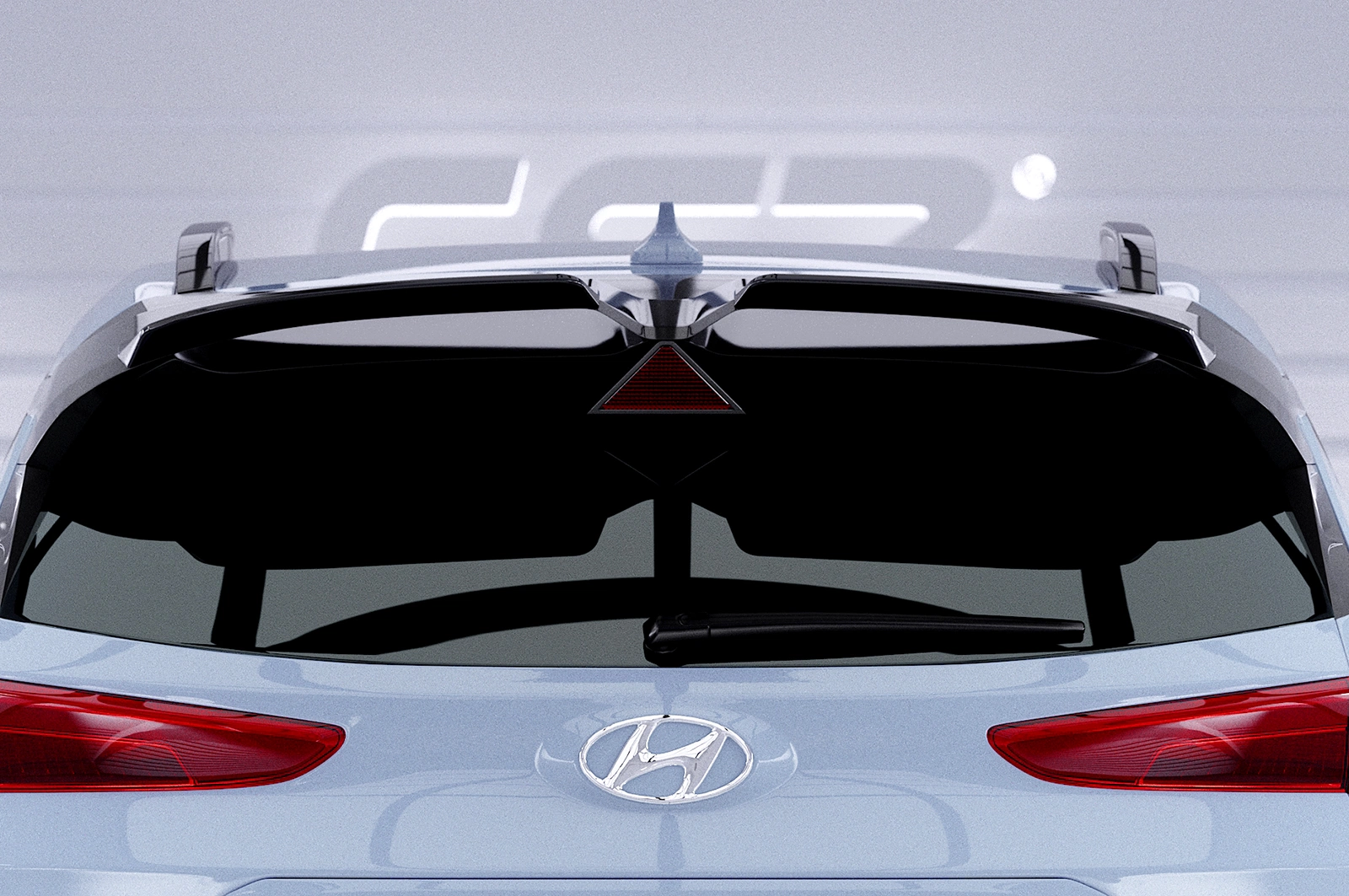 Achterspoiler Hyundai Kona N Glans Zwart (2021-)
