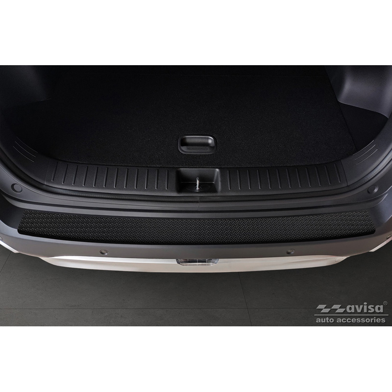 Matzwart Aluminium Achterbumperprotector  Kia Sportage V 2021- 'Riffled Plate'
