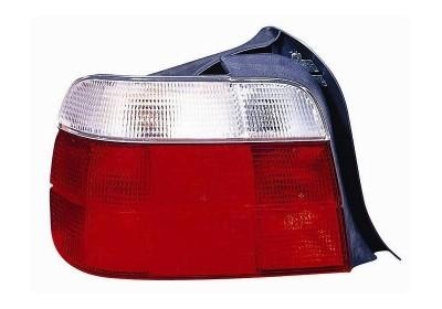 achterlicht, Compact, wit knipperlicht, incl fittingdeel, links