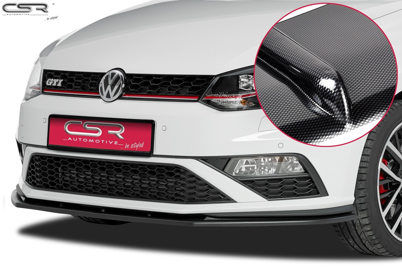 Cupspoilerlip carbon-look Volkswagen Polo GTI 6C CSL140-C