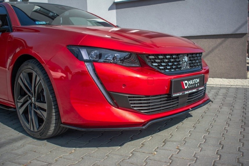 Voorspoiler Peugeot 508 Maxton Design glans zwart V.1