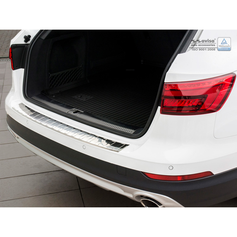 RVS Achterbumperprotector Audi A4 B9 Allroad 2015- 'Ribs'