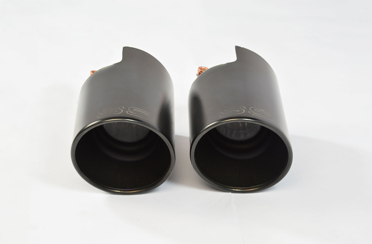 ALFA ROMEO GIULIA 2.0i Turbo (200 Hp) 2016 Endpipe kit Right OO100 - Left OO100 "Black"