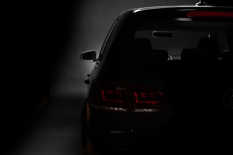 Taillights led VW Golf VI 10/08- R-look red