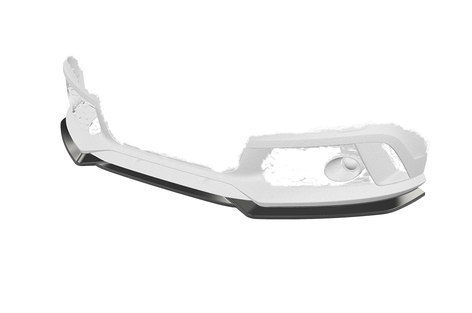 Voorspoiler Audi RS6 C7 Glans Zwart (2013-2018)
