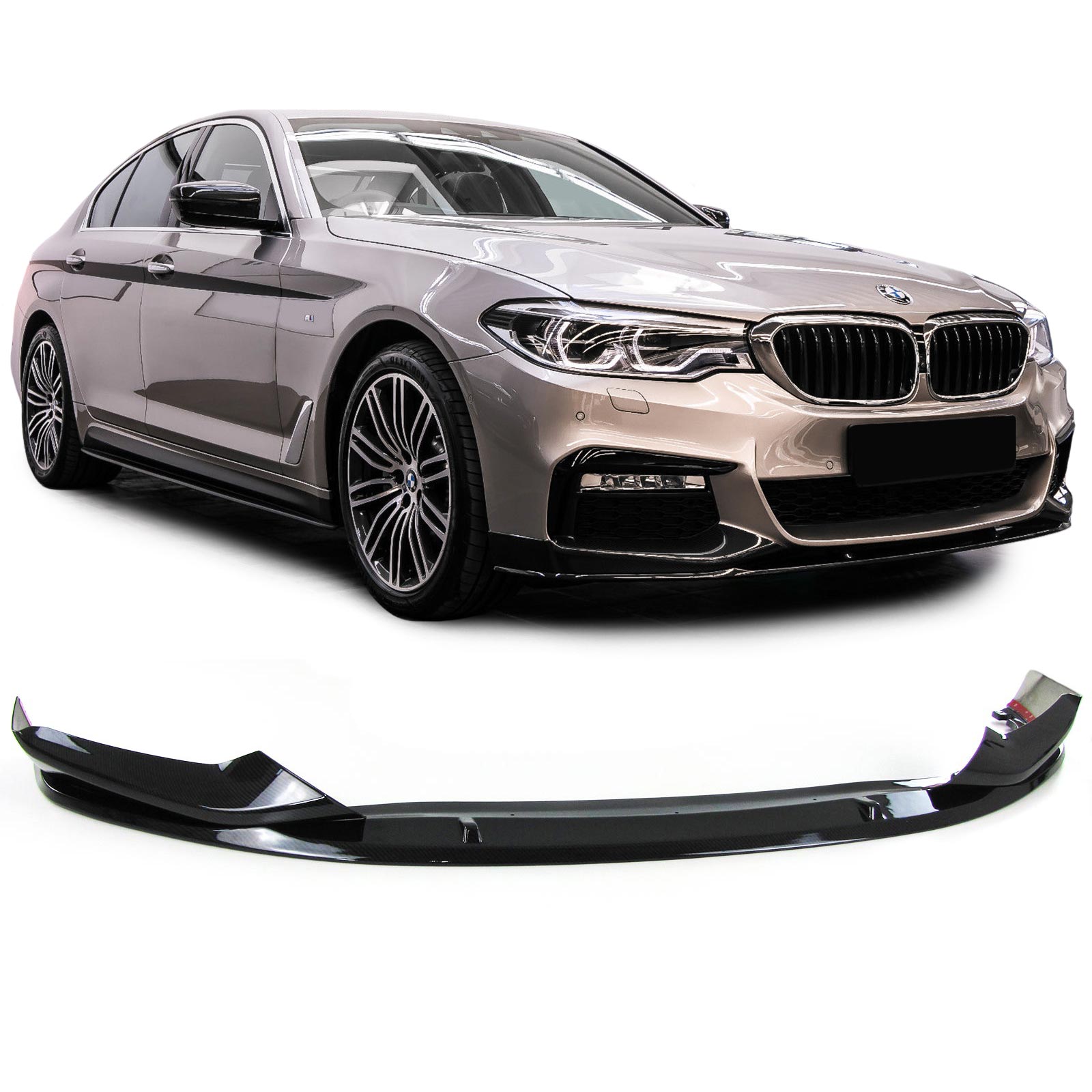 Voorspoiler BMW G30/G31 H-Design 17- Carbon Look