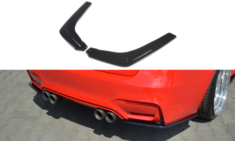 Voorspoiler V.1 BMW M3 F80 Glanzend Zwart