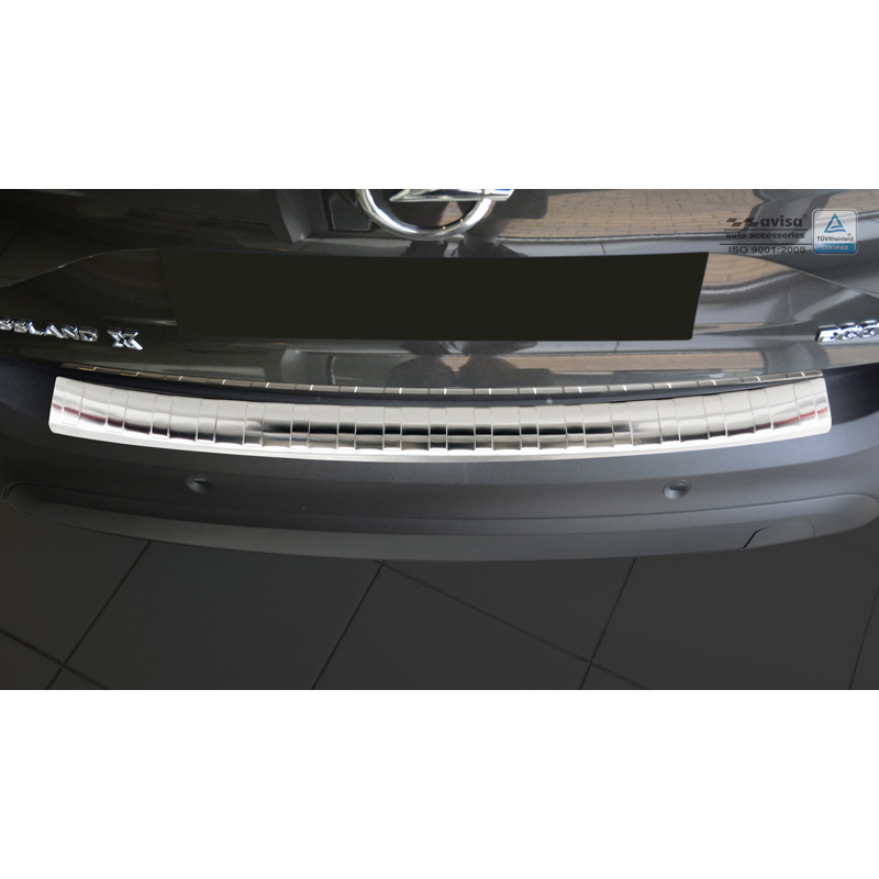 RVS Achterbumperprotector Opel Crossland 2017- 'Ribs'