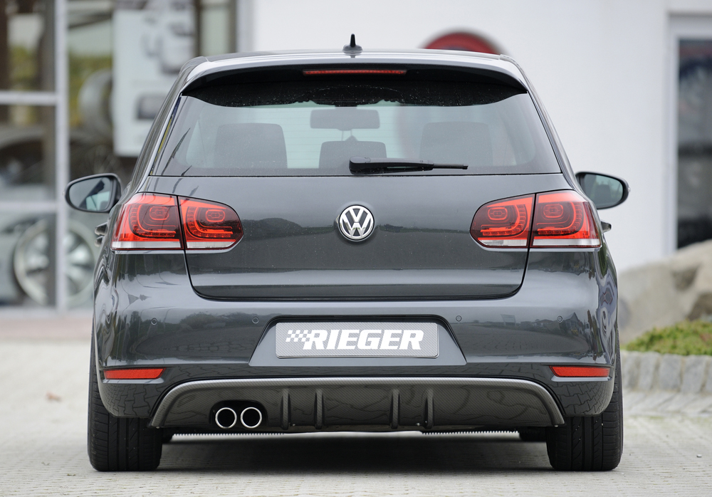 Diffuser Volkswagen Golf 6 GTD Rieger Carbon Look