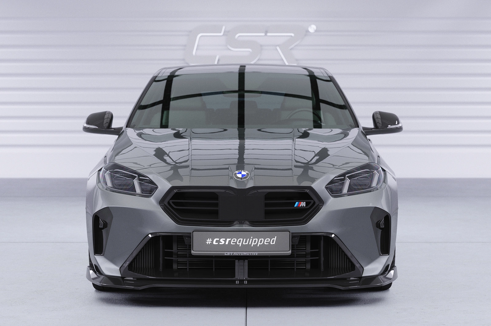 Voorspoiler BMW 1er F70 / 2er F74 Glans Zwart (2024)