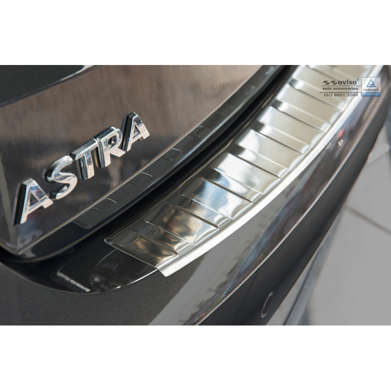 RVS Achterbumperprotector  Opel Astra K HB 5-deurs 2015- 'Ribs'