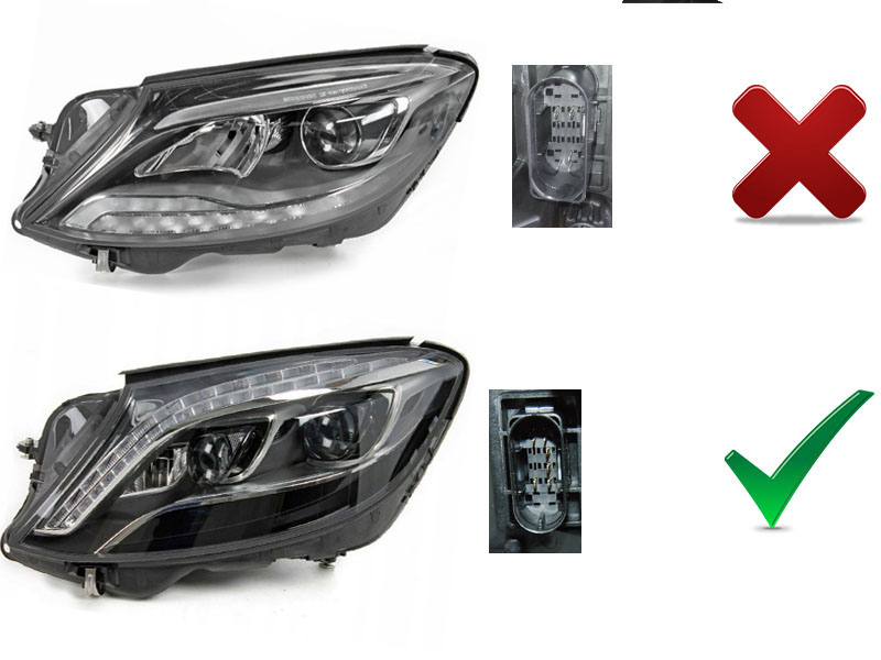 Taillights Mercedes-Benz S-Klasse (221) Bj. 05-09 red/black
