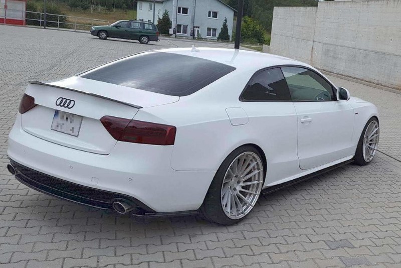 Centrale Achterspoiler Audi A5 S-Line 8T FL Coupe / Sportback (zonder verticale bar) Glanzend Zwart