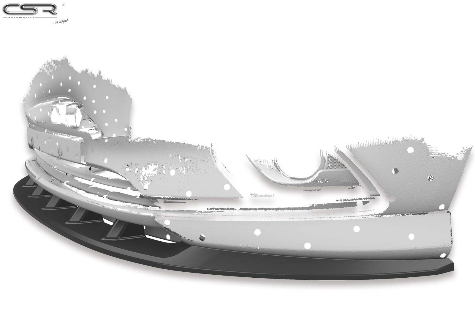Voorspoiler Opel Corsa E OPC-Line Glans Zwart – 11/2014–06/2019