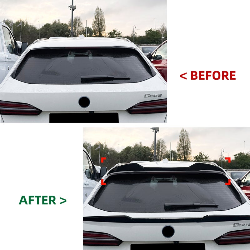 Dakspoiler (Spoiler Cap)  BMW 5-Serie G61 Touring 2024- (ABS Glanzend zwart)