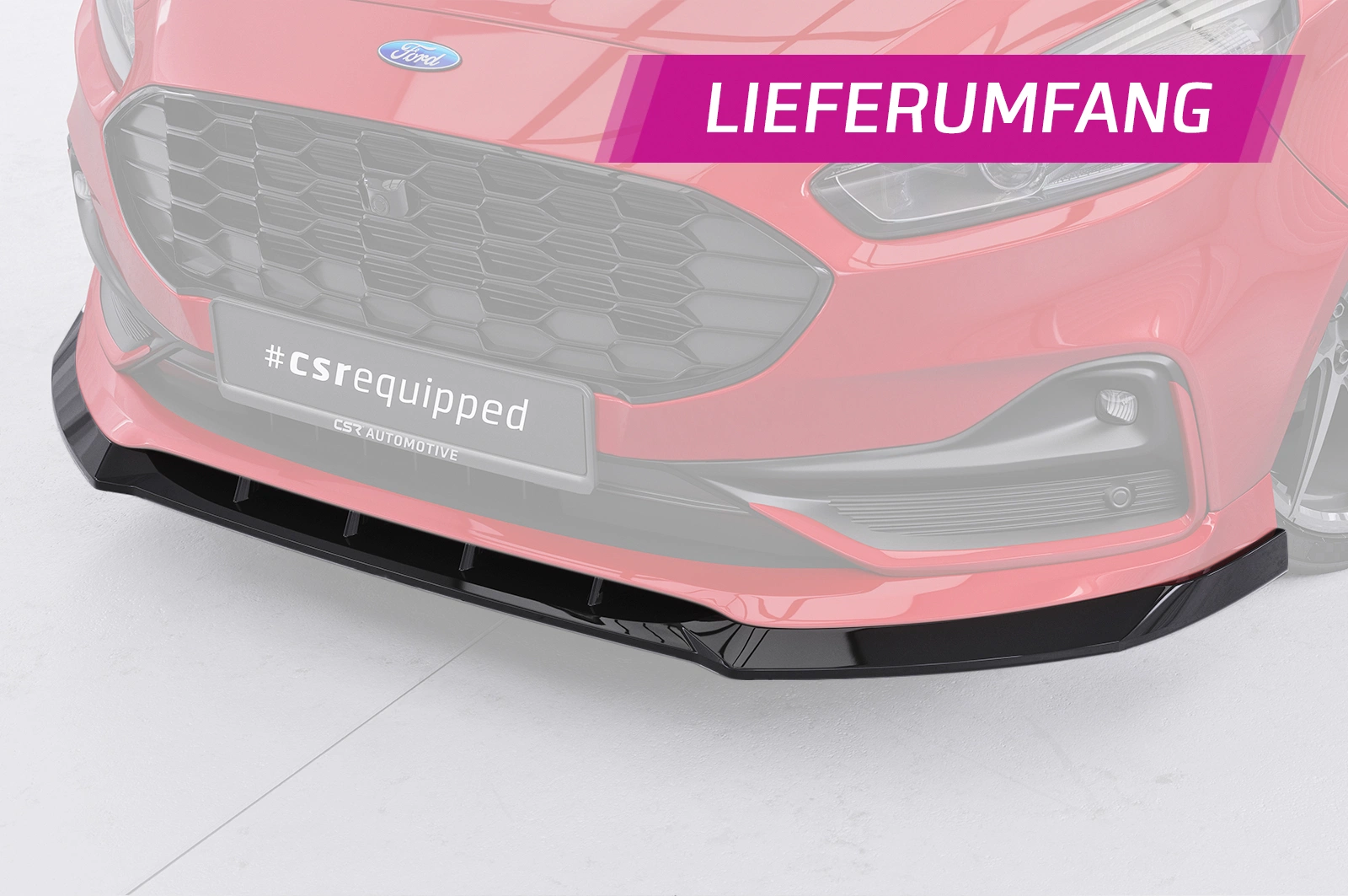 Voorspoiler Ford S-Max MK2 glans zwart 2019–
