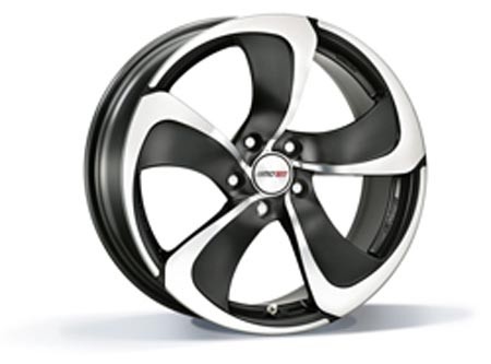 Motec Stream Black Matt Polish 8,5x18 5x112 ET30 Velgen