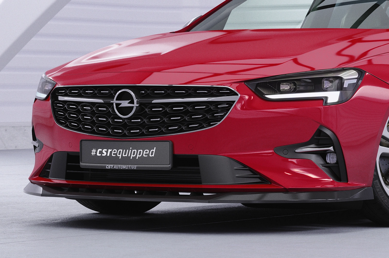 Voorspoiler Opel Insignia B glans zwart