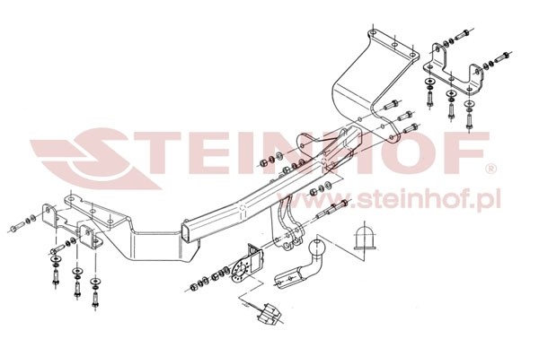 Trekhaak Mitsubishi Outlander 04/2007-08/2012