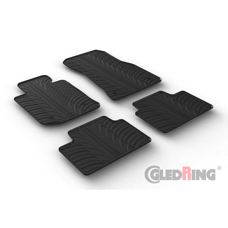 Rubbermatten  BMW 3-Serie G20/G21 Sedan/Touring  3/2019- (T profiel 4-delig + montageclips)