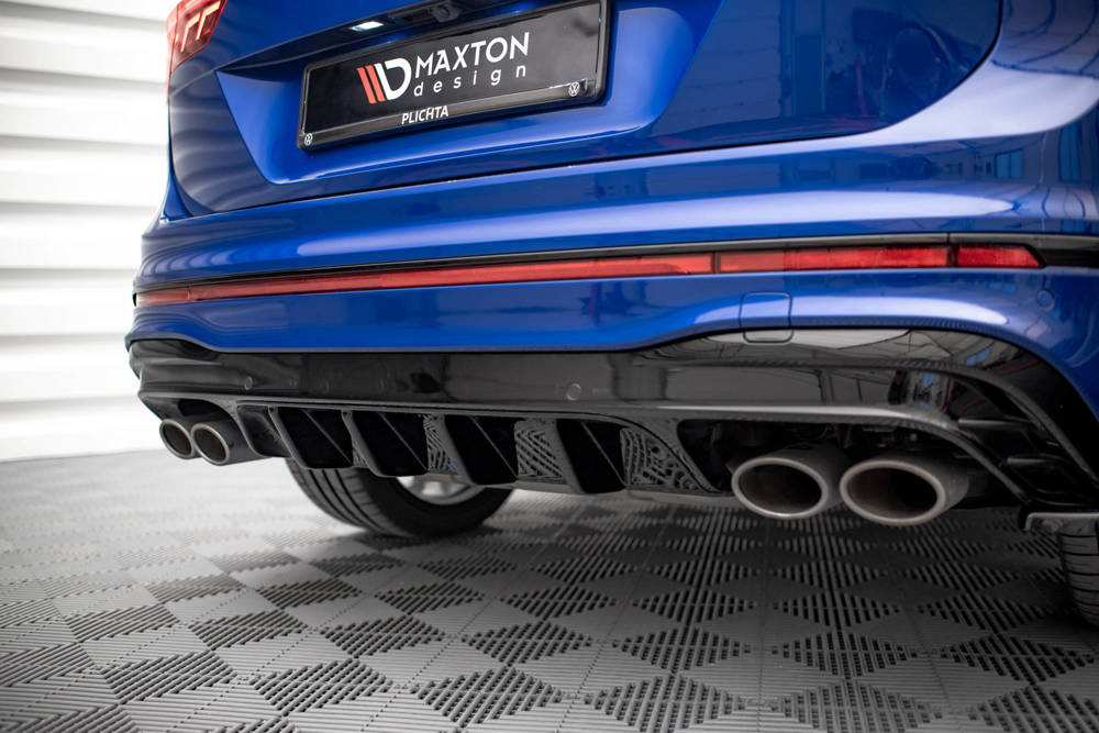 Diffuser VW Tiguan R MK2 Facelift Maxton Glans Zwart