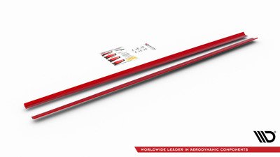Zijskirts VW Polo MK6 GTI Glans Zwart