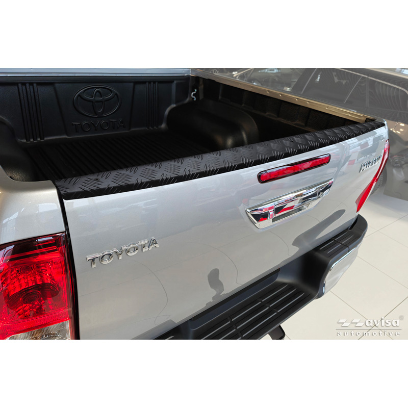 Avisa Aluminium Pickup Achterklep beschermlijst  Toyota Hilux VIII Facelift 2020- - Zwart