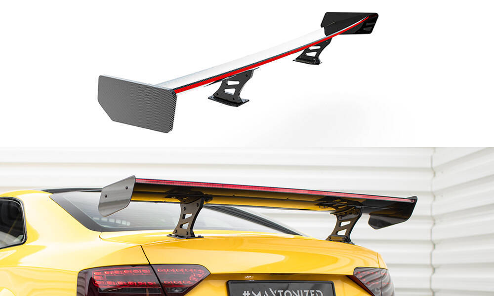 Carbon Spoiler + Led Audi A5 Coupe 8T