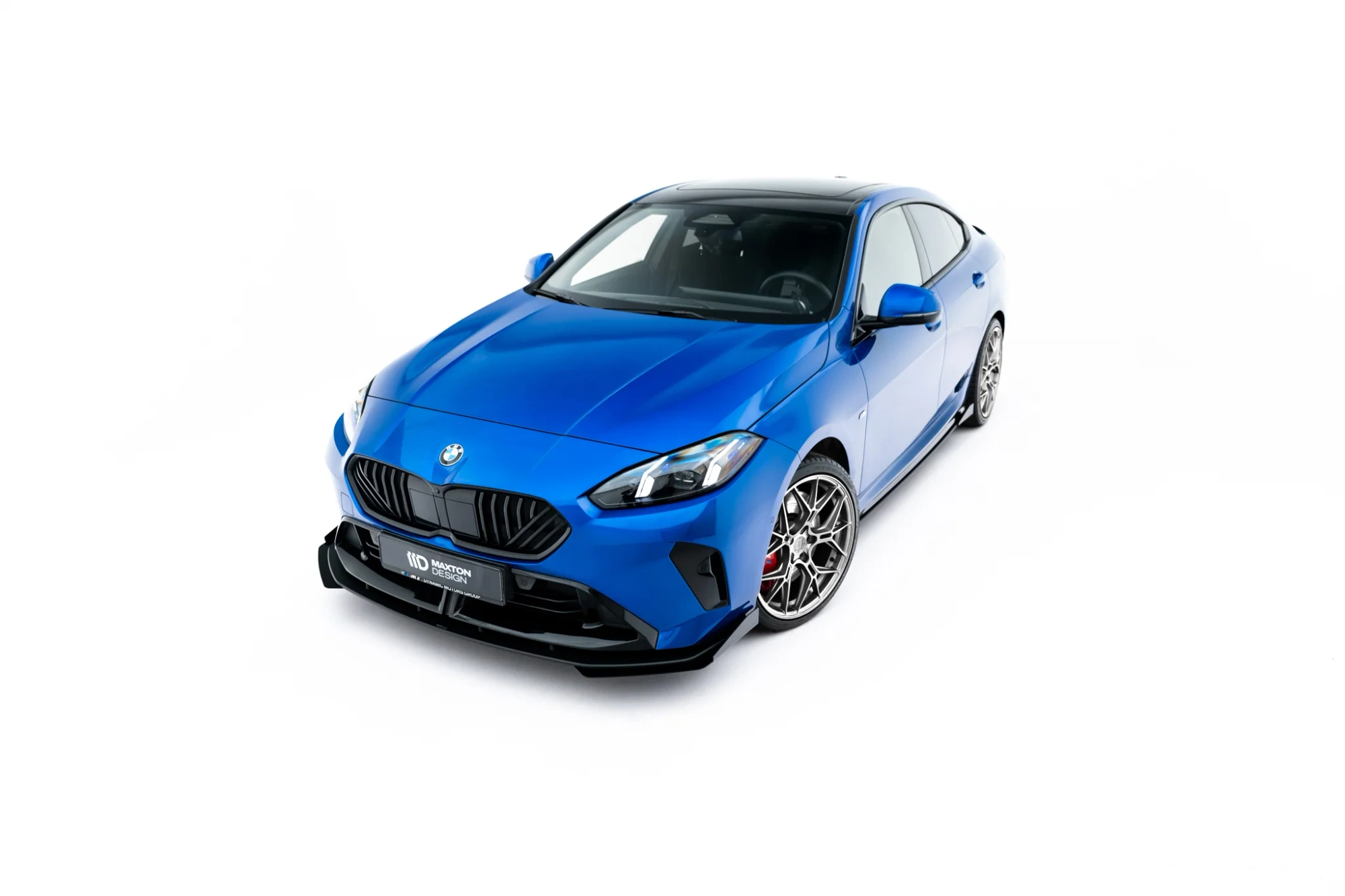 Street Pro Voorspoiler + Flaps BMW 1 M-Pack F70 / BMW 2M-PACK F74 Maxton Glanzend zwart