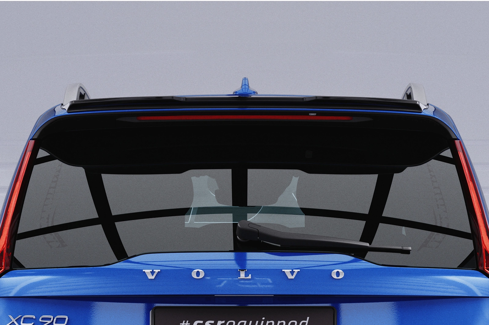 Achterspoiler Volvo XC90 (2. Gen) glans zwart 2015–