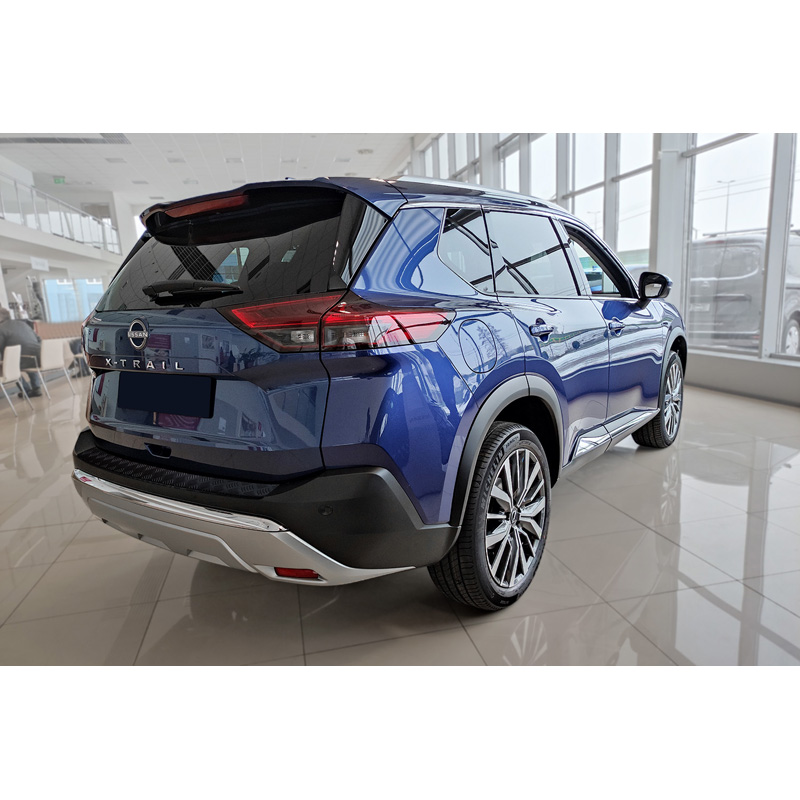Matzwart Aluminium Achterbumperprotector  Nissan X-Trail IV (T33) 2021- 'Riffled Plate'