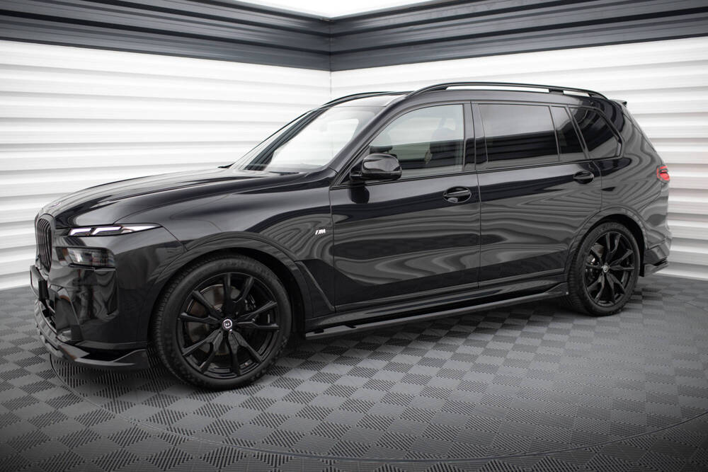 Zijskirts BMW X7 M-Pack G07 FL Maxton Glans Zwart