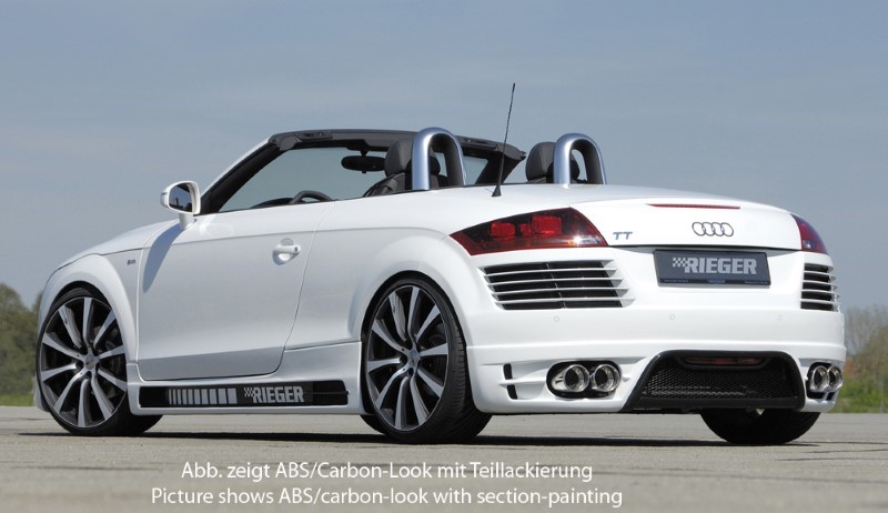Zijskirts Audi TT 8J ABS Carbon-look Rieger