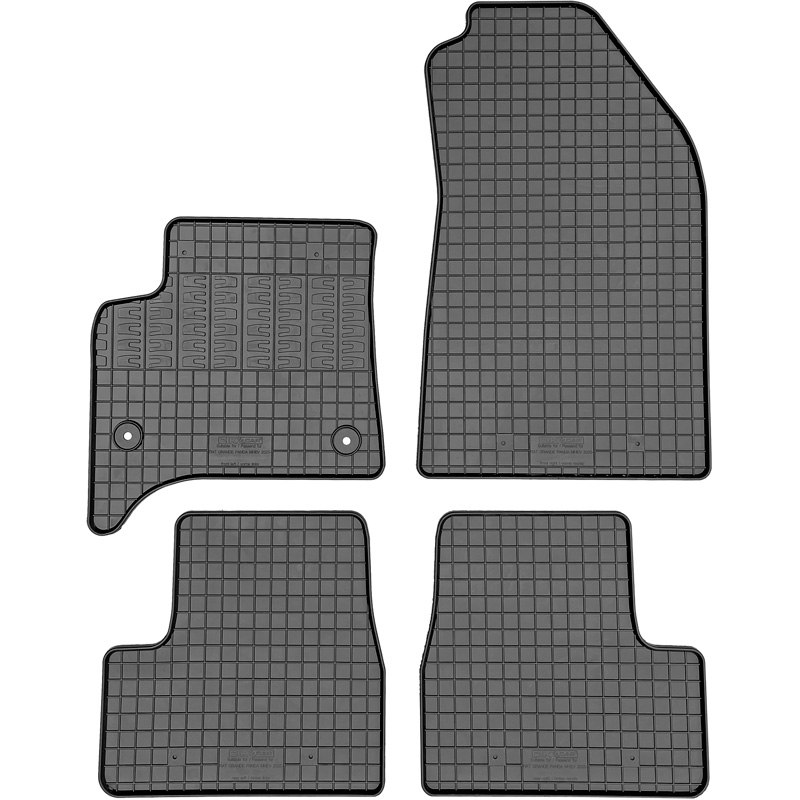 CIKCAR Rubber matten  Fiat Grande Panda MHEV 2025- (4-delig + montagesysteem)
