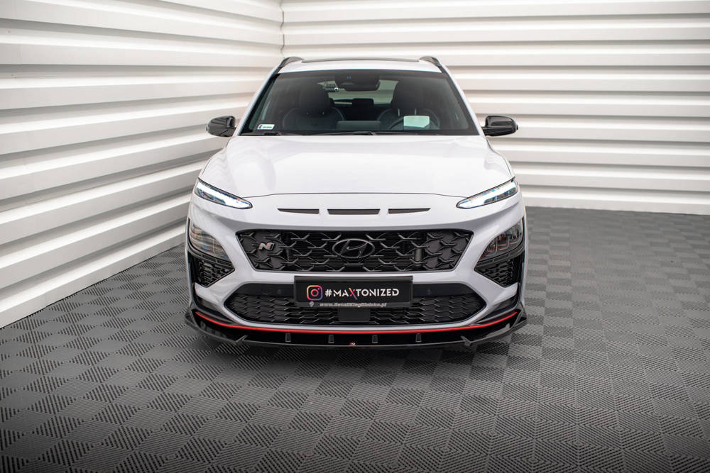 Voorspoiler V.2 Hyundai Kona N Maxton Glans Zwart