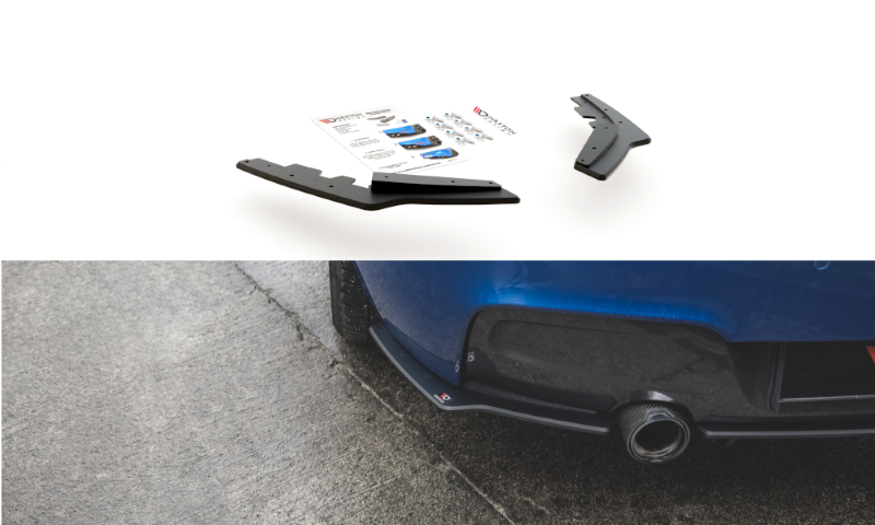 Race achterzijde skirts BMW 1-Serie M135I F20 Maxton Design zwart