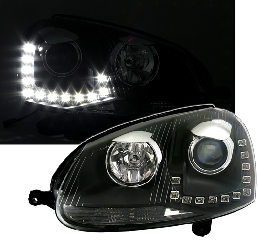 Faros VW Golf V Los ojos del Diablo Dayline negro
