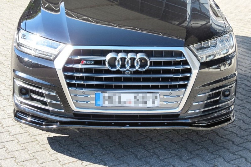 Voorspoiler Audi SQ7 / S-Line Maxton Glanzend Zwart