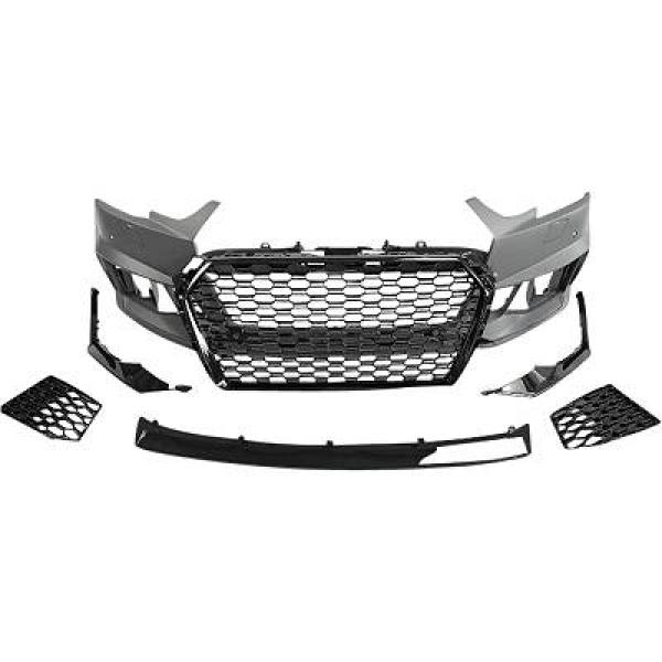 Voorbumper Audi A4 B9 2015-2019 RS4 Look Zwart