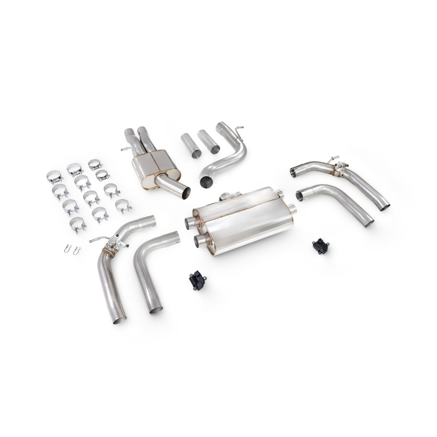 Audi RS3 8Y Saloon / Sedan 21 - Current ROW Non-GPF Model Resonated Cat/GPF-back system with valves