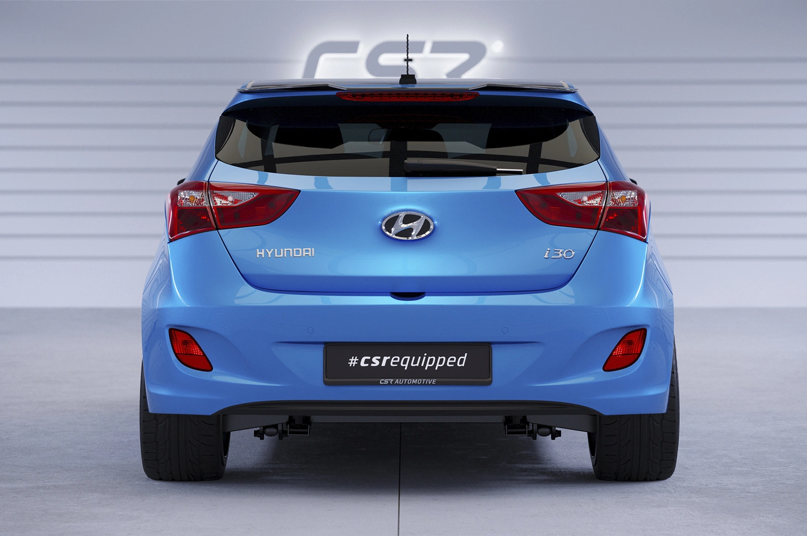 Achterspoiler Hyundai i30 (GD) Glans Zwart van CSR Automotive (10/2011-01/2017)