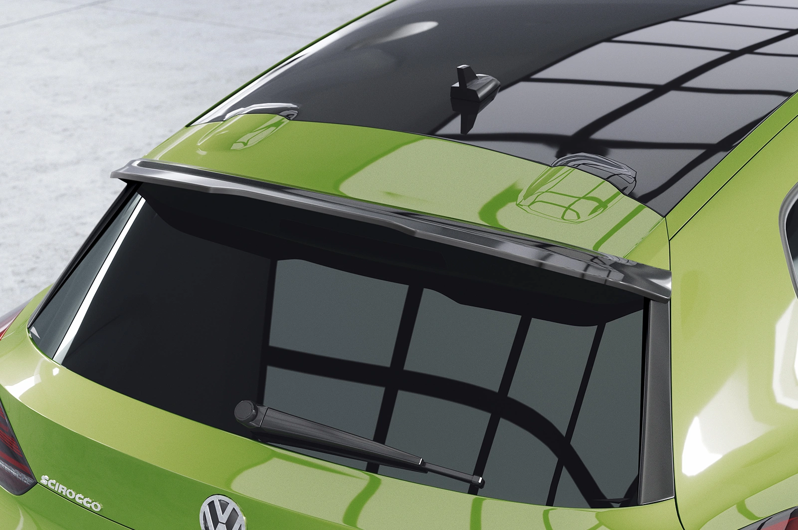 Achterspoiler voor VW Scirocco III R/R-Line Glans Zwart (2014–2017 Facelift) – CSR Automotive