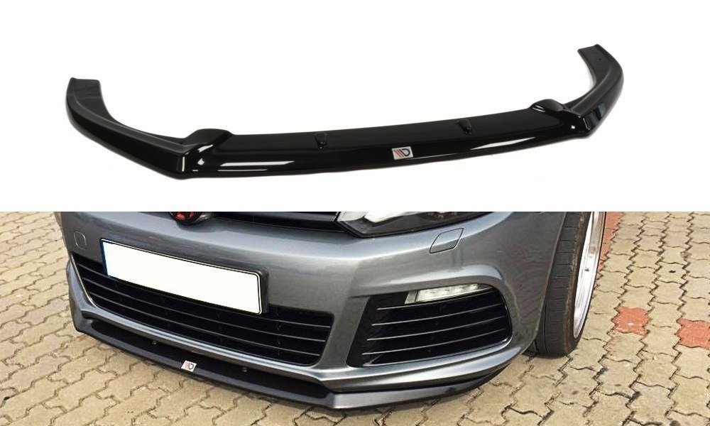 Voorspoiler VW Golf 6 R Cupra Look Glans Zwart
