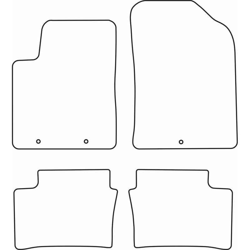 Automatten Velours  Kia Picanto 2011-2015
